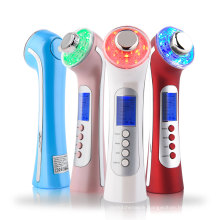 Colorful Led Ultrasonic Galvanic Massage Device For Acne Facial Treatment Equipment